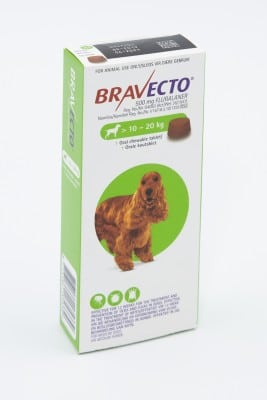 BRAVECTO MEDIUM Chew (>10 - 20KG) Green **ON SPECIAL** - Product expiry date 10/2022