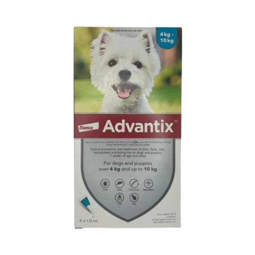 Advocate Spot-On for Medium Dogs 4 - 10kg (3 Pipette's) Turquoise