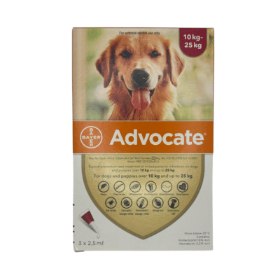 Advocate Spot-On for Large Dogs 10 - 25kg (3 Pipette's) Red