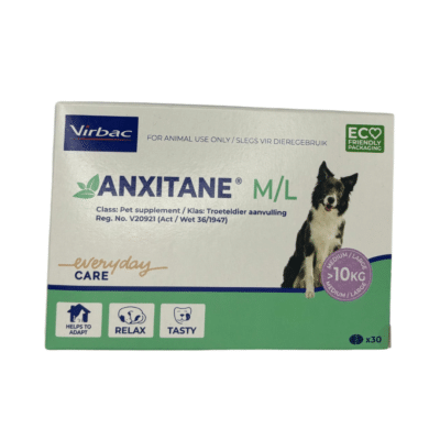 Anxitane Medium/ Large - Anxiety Relief for Dogs Medium/ Large (30 Tablets)