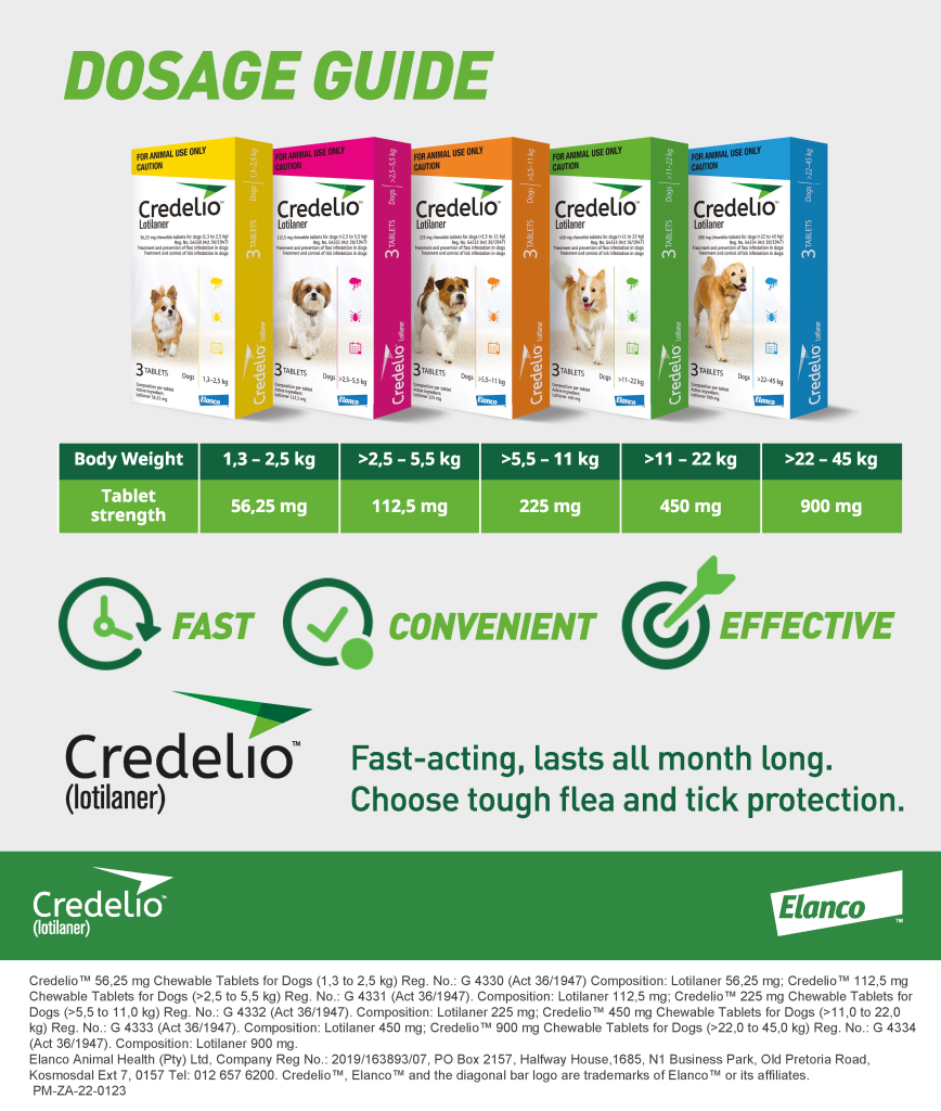 How Much Is Credelio For Dogs Credelio for Dogs 2.5-5.5kg (3 doses) - Vet Products Online
