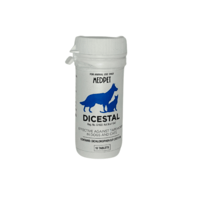 Dicestal Deworming Tablets for Dogs and Cats (10 Tablets)