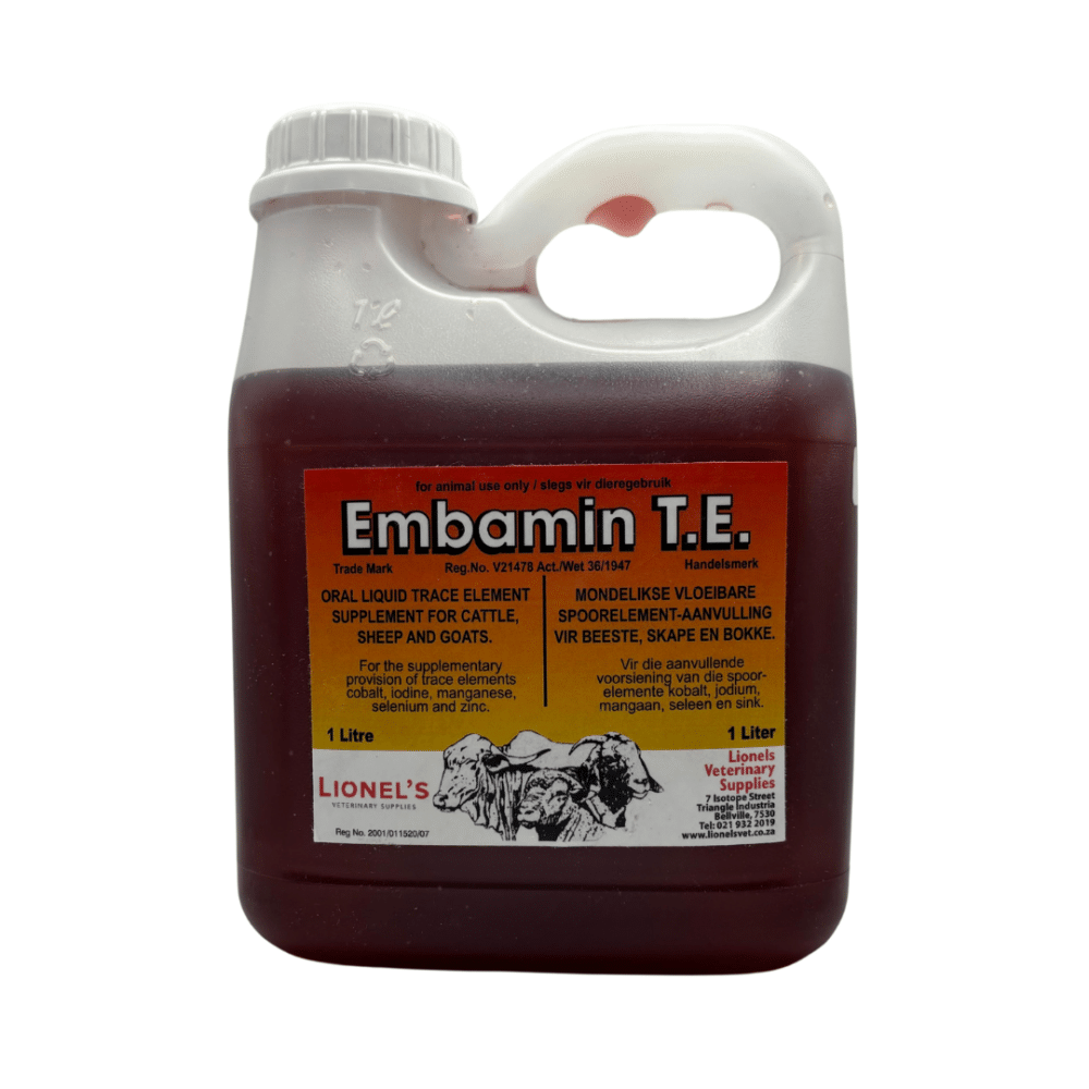 Embamin T.E. Oral Liquid Trace Element Supplement (1 Litre)