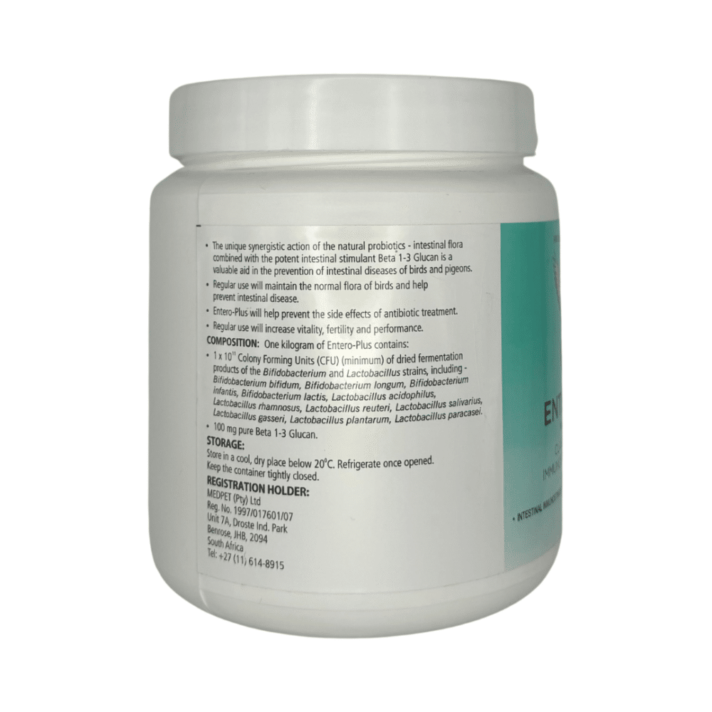 Entero-Plus Probiotic & Immunostimulant For Avians (500g)