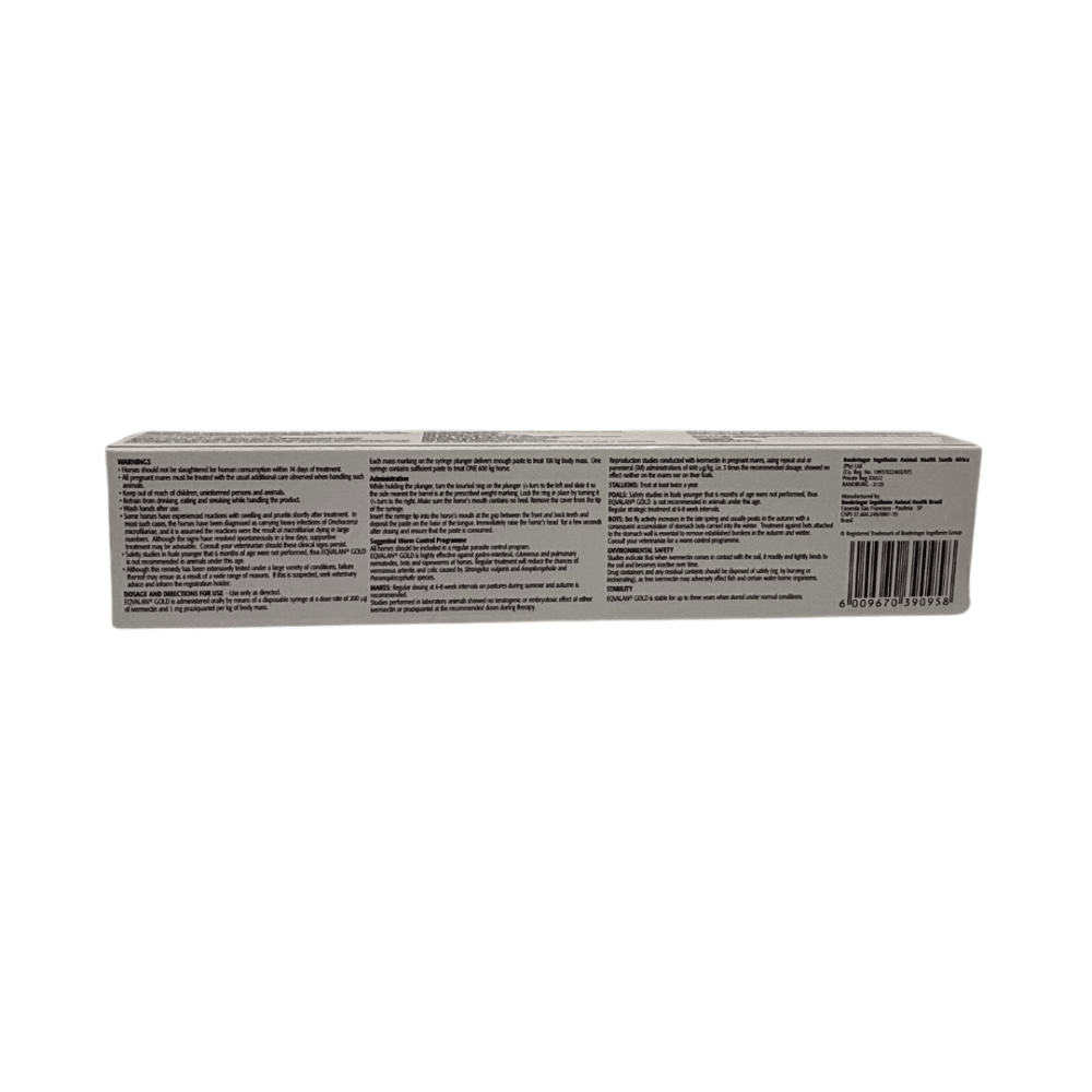 Eqvalan Gold Broad Spectrum equine parasiticide (7.74g)