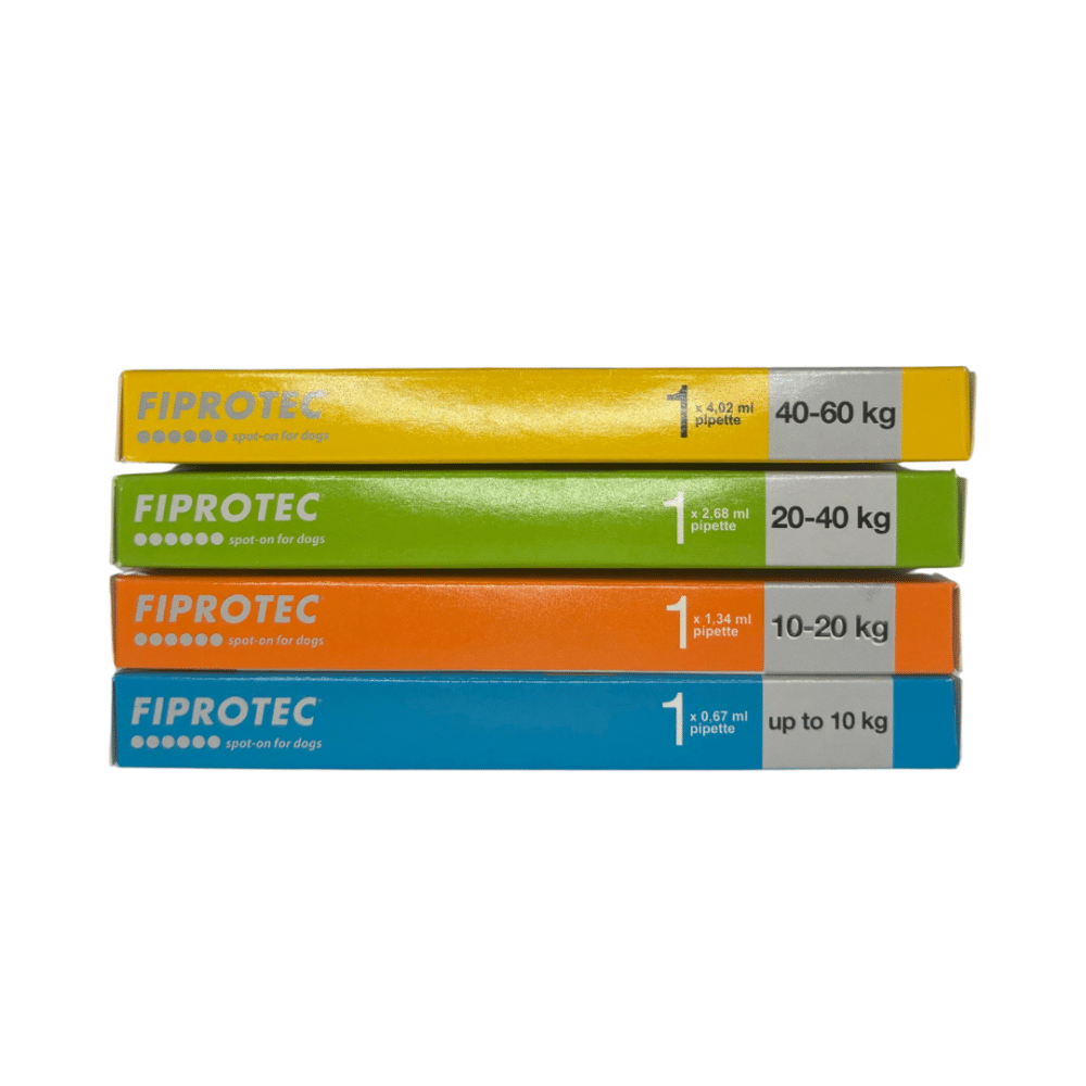 Fiprotec Tick and Flea Spot-On for Extra Large Dogs 40-60kg (Single Pipette) Yellow