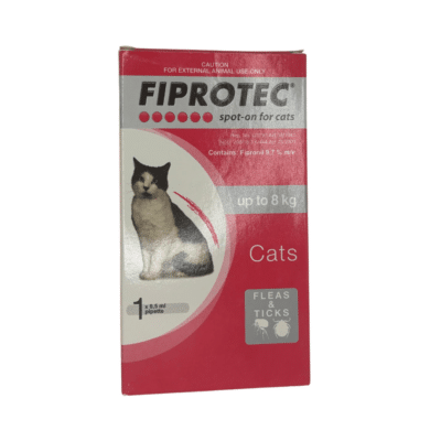 Fiprotec Tick and Flea Spot-On for Cats up to 8Kg (10 Pipette's) Pink