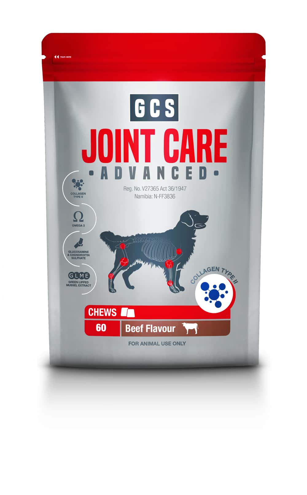 GCS-DOG JOINT CARE ADVANCED CHEWS 60 chews
