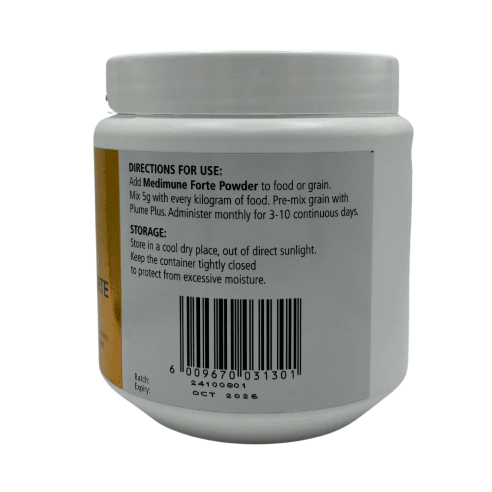 Medimune Forte Immune Support and Anti-Oxidant for Pigeons and Birds (250g)