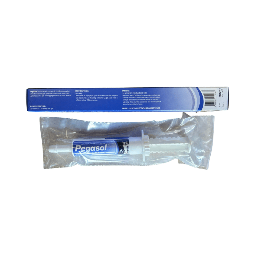 Pegasol Oral Paste Broad Spectrum equine parasiticide (26g)