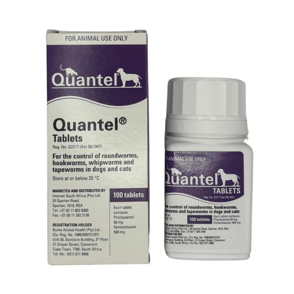 Quantel Dewormer for Dogs and Cats (100 Tablets)