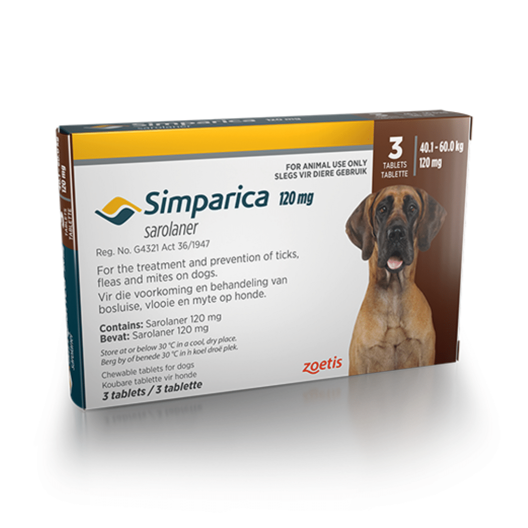 Simparica For Extra Large Dogs 40.1-60kg (Dark Brown)