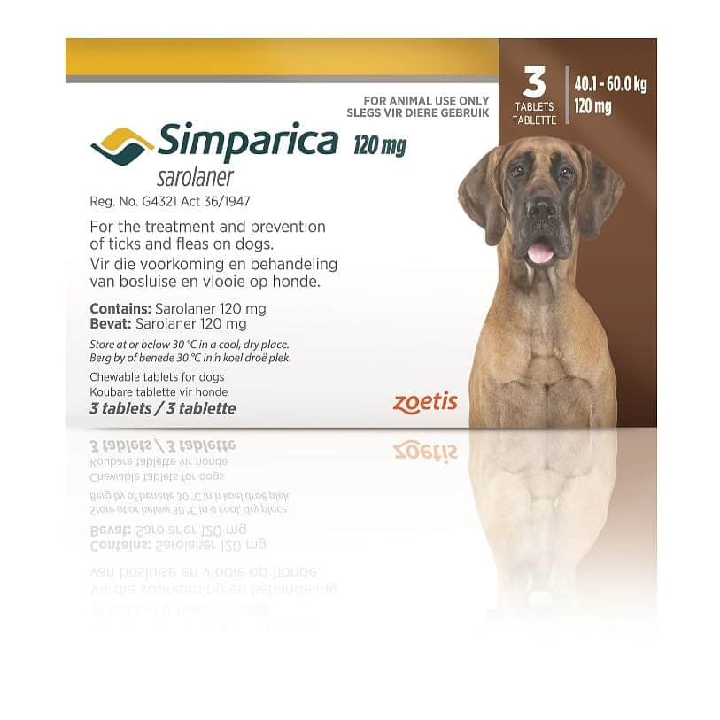 Simparica For Extra Large Dogs 40.1-60kg (Dark Brown)