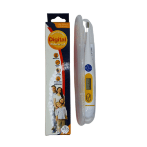 Digital thermometer with plastic case