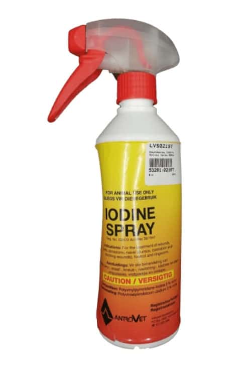 Iodine spray