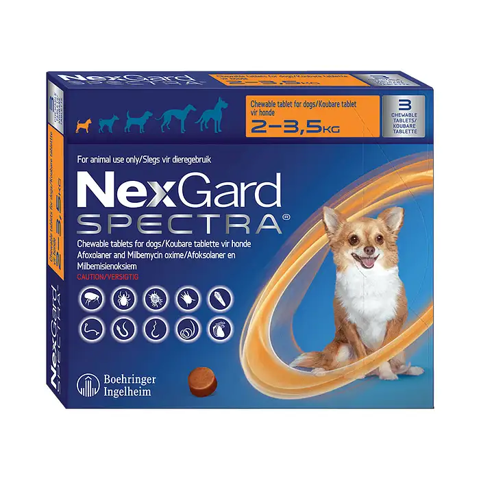 NEXGARD SPECTRA Orange  3 chews Toy 2-3.5kg