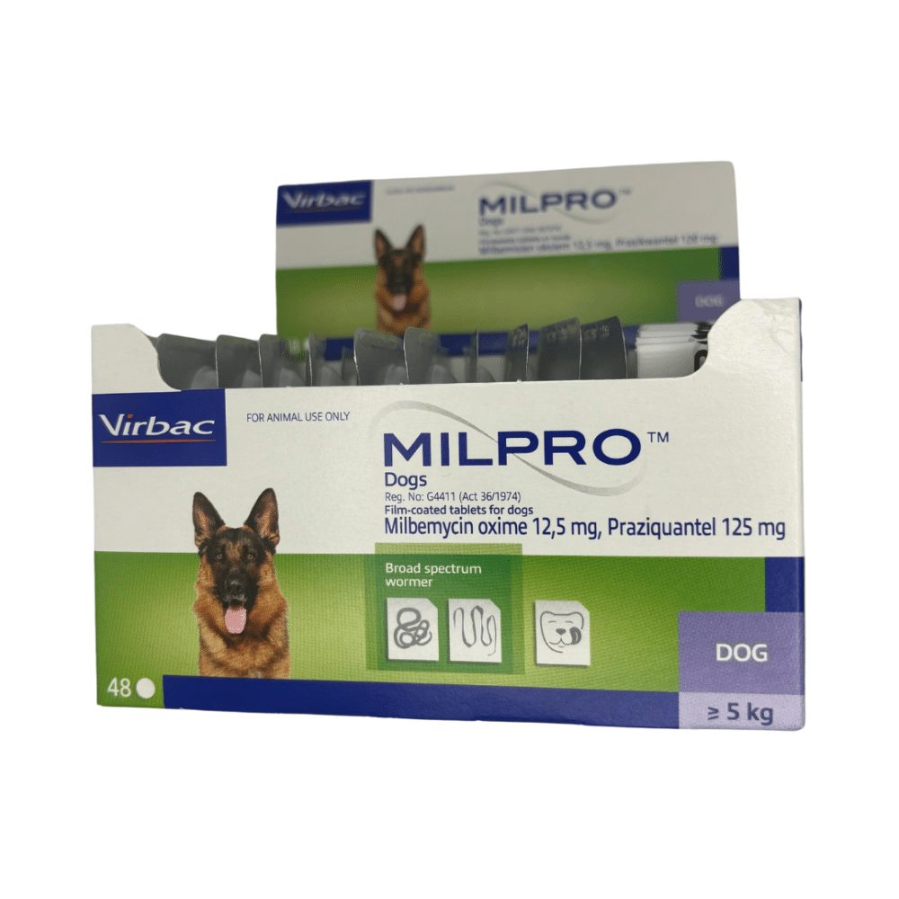 Milpro Dog Deworming Tablets (48 Tablets)