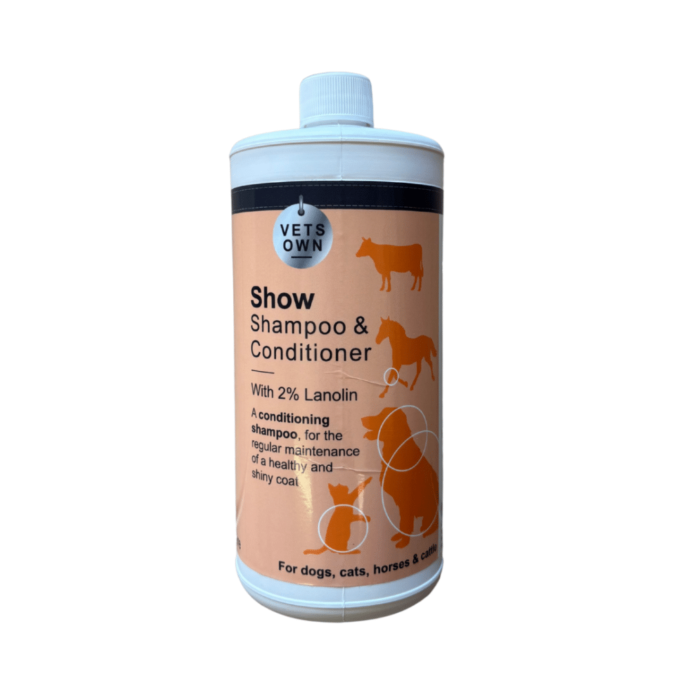 Vet's Own Show Shampoo & Conditioner for Dogs, Cats, Horses & Cattle (1 Litre)
