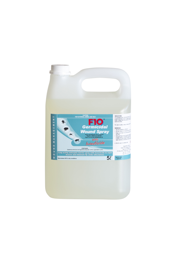 F10 Germicidal Wound Spray with Insecticide 5L