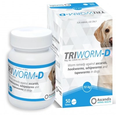 TRIWORM-D TABS 50'S