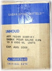 SODIUM CHLORIDE 0.9% POUR 1L PBS7634 (RED)