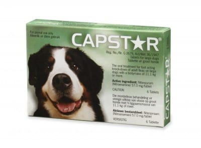 Capstar Flea Tablets for Large Dogs 11.1 - 57kg - Green 6 Tablets