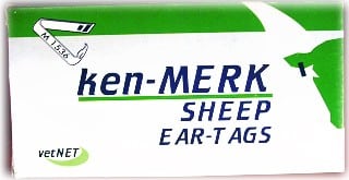 KEN-MERK EARTAGS SHEEP