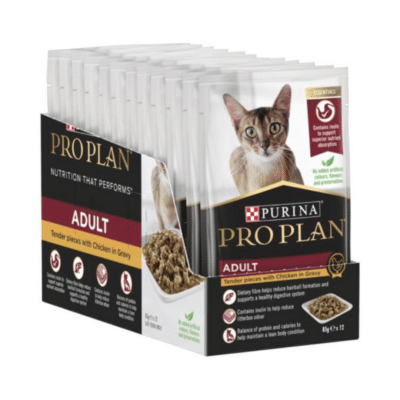 Purina Pro Plan Adult with Chicken Wet Cat Food 12 x 85g