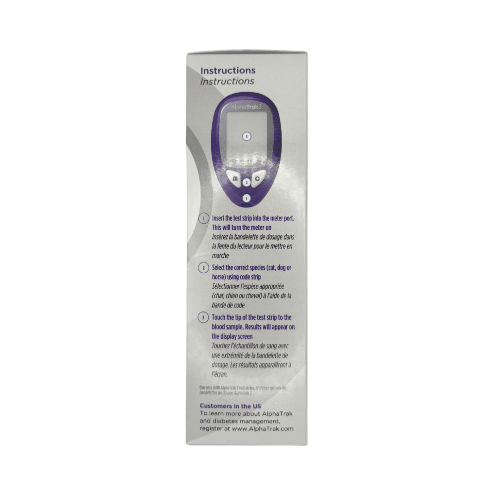 AlphaTrak 3 Blood Glucose Monitoring System - Starter Kit for Dogs, Cats and Horses