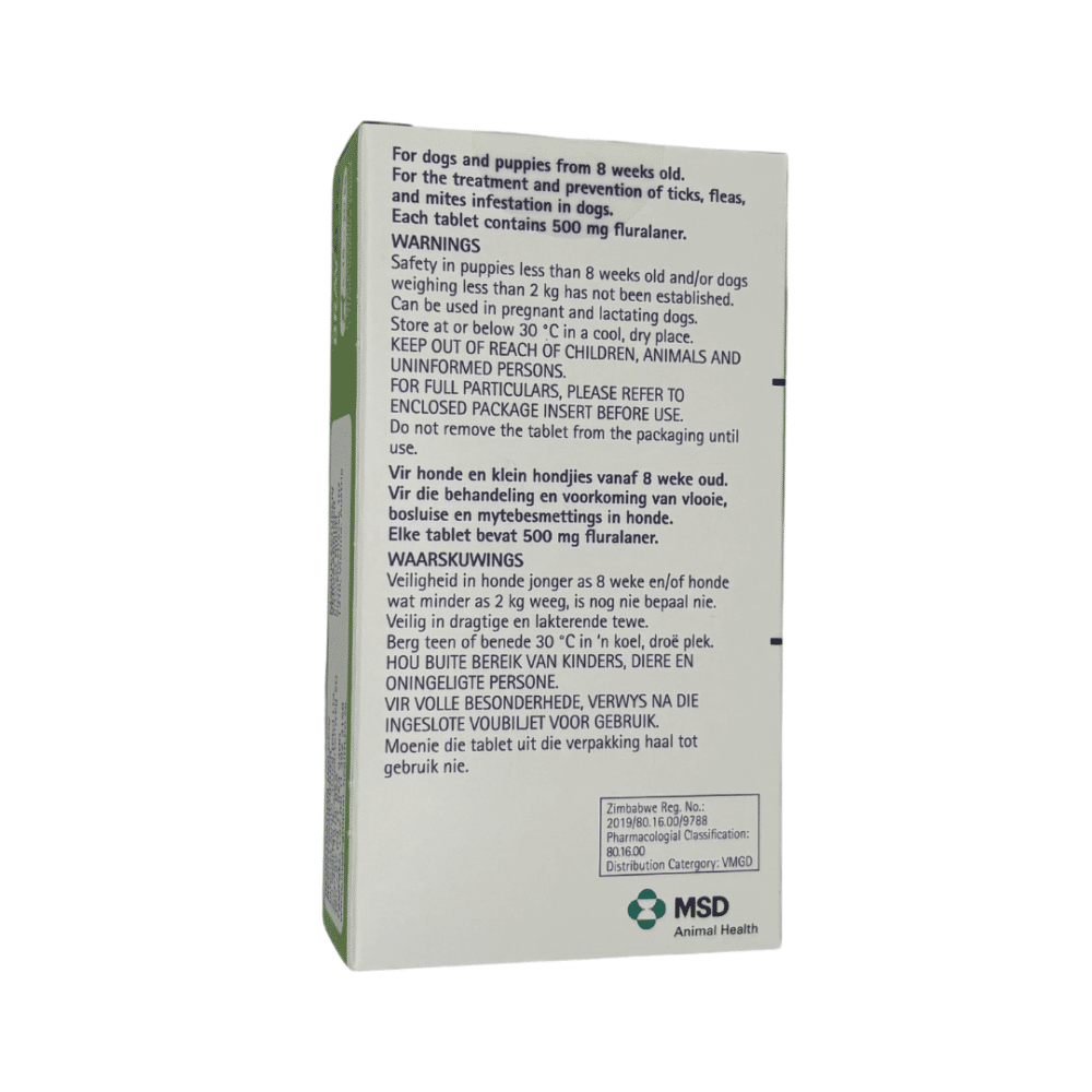 BRAVECTO MEDIUM Chew (10 - 20KG) Green