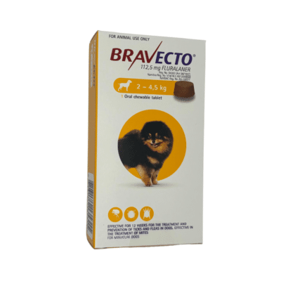 BRAVECTO TOY Chew (2 - 4.5KG) Yellow