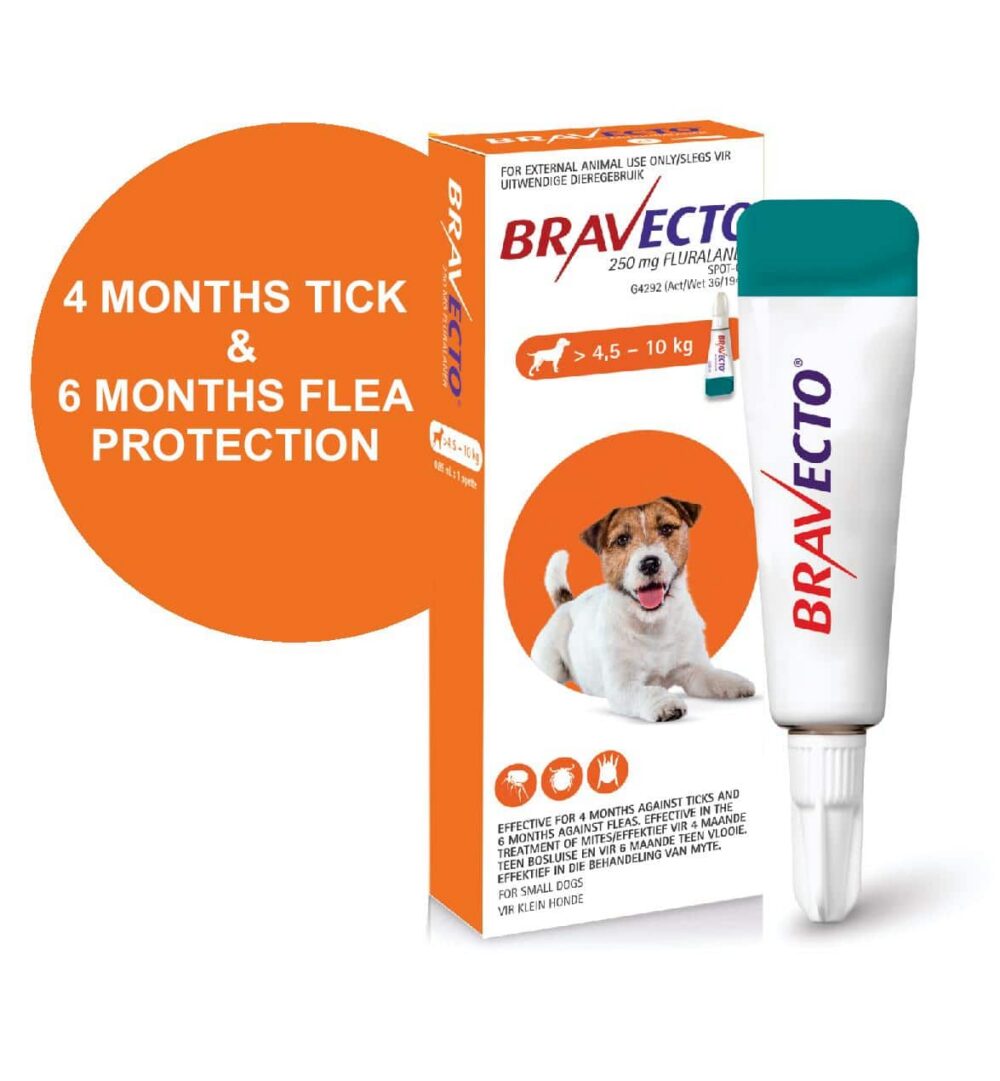 BRAVECTO SPOT-ON DOG Small Orange 4.5-10kg