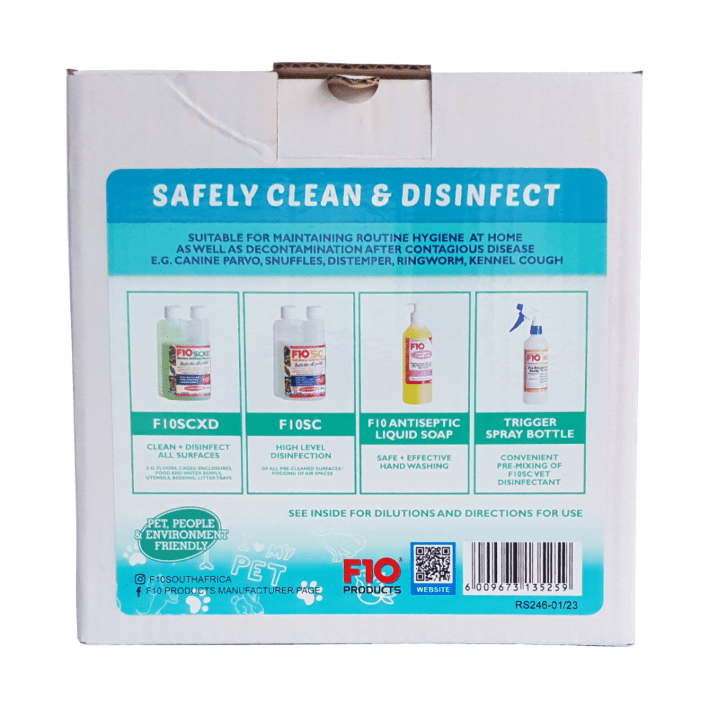 F10 Home Hygiene Pack Back View