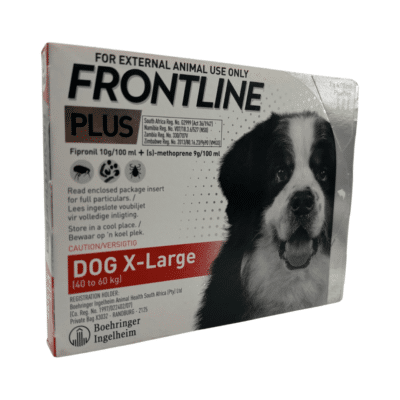 Frontline Plus Dog X-Large 40 - 60kg (3 Pipettes) Red