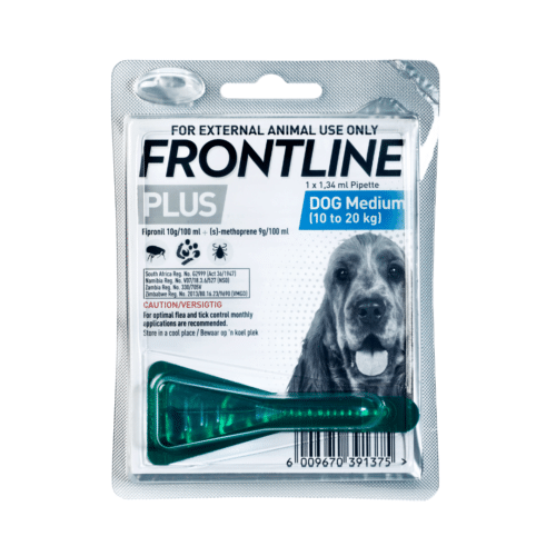 Frontline Plus Dog Medium 10 - 20kg (1 Pipettes) Blue