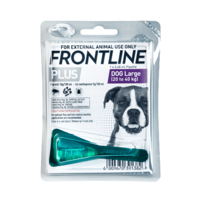 FRONTLINE PLUS LARGE DOG 2.68ml 20-40KG x 10 PURPLE