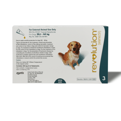 REVOLUTION 12% DOGS (2MLX3)20.1-40KG (TEAL)