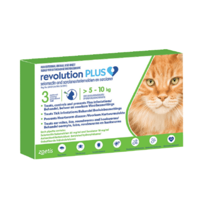 Revolution Plus for Cats >5-10kg Green (3 doses)