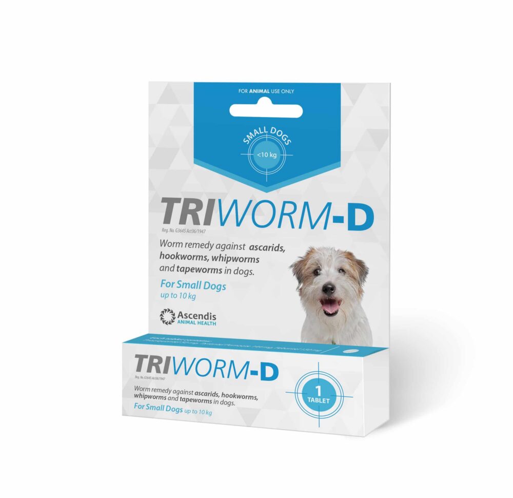 TRIWORM -D Small up to 10kg One Treatment