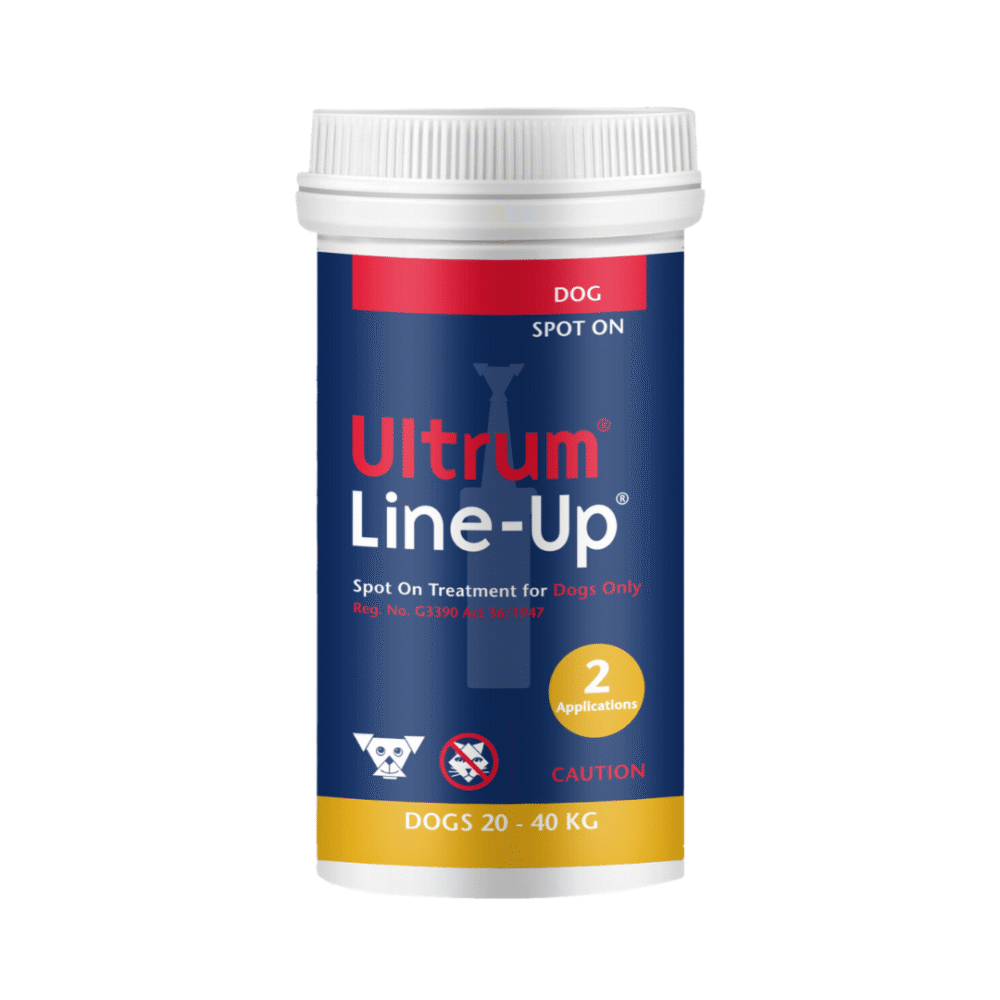 Ultrum Line-up Tick and Flea Spot-On 20-40kg (2 Applications) (Yellow)