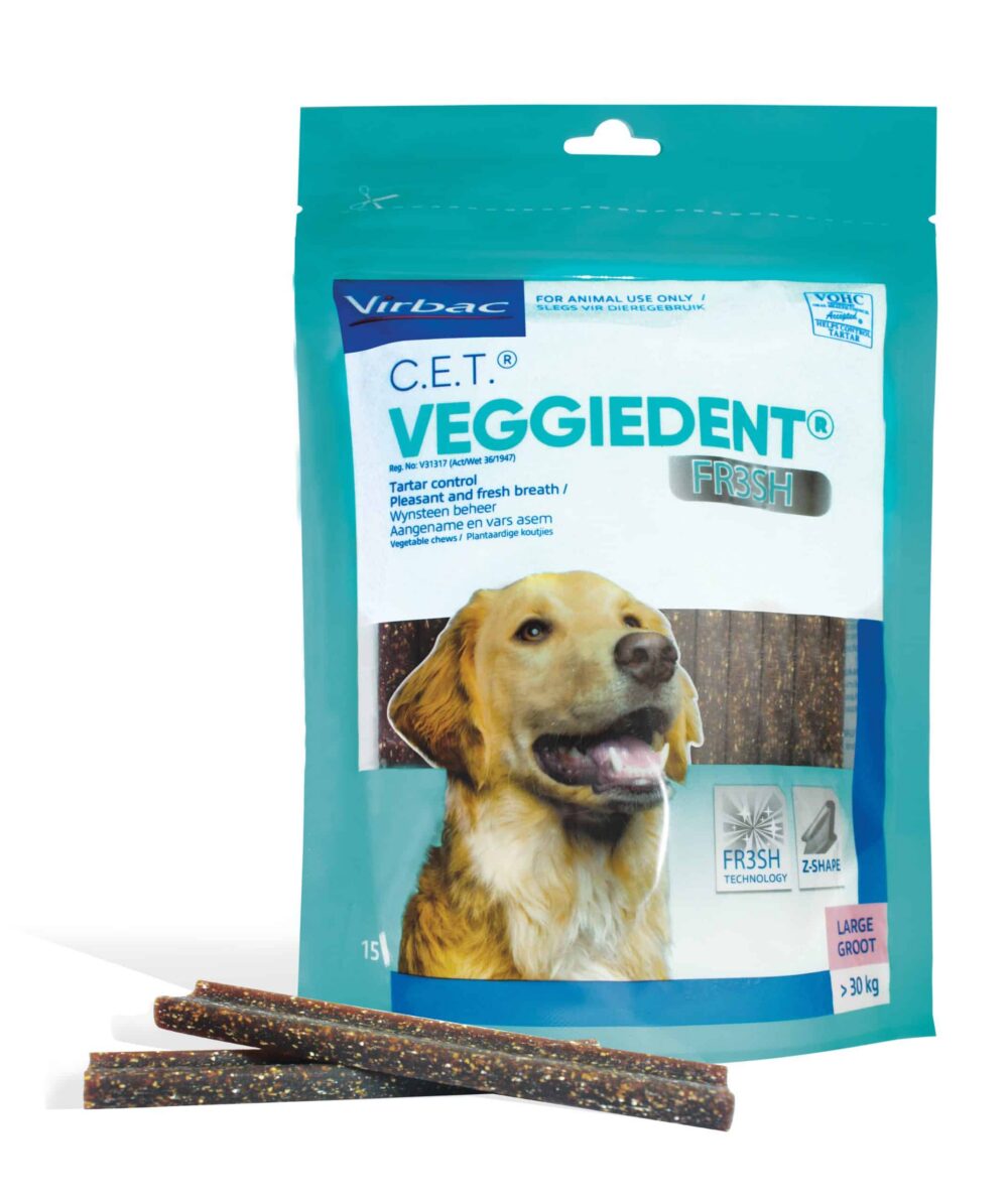 Veggiedent Fresh Dental Chews for Dogs - Large (15)