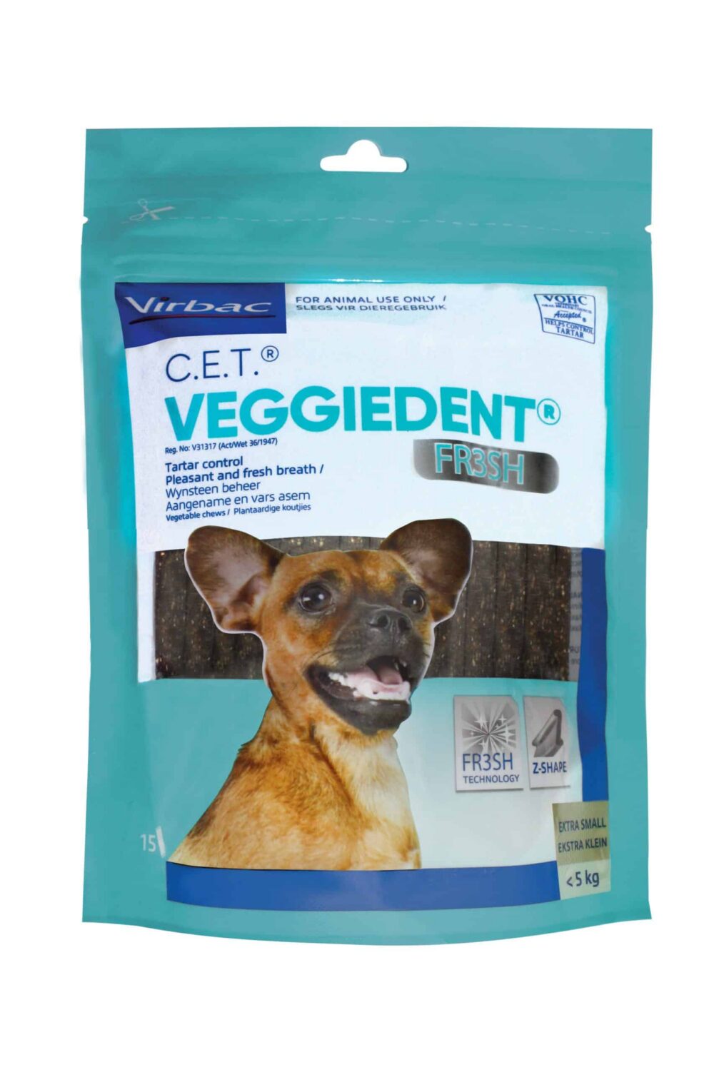 Veggiedent Fresh Dental Chews for Dogs - Extra Small (15)