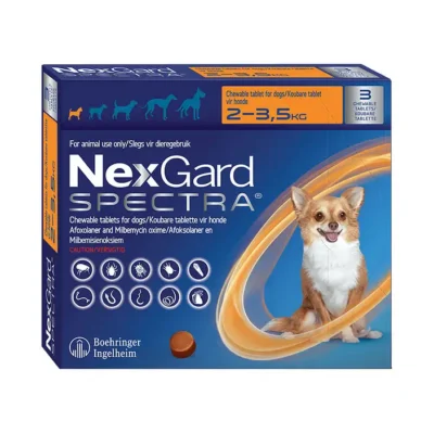 NEXGARD SPECTRA Orange 3 chews Toy 2-3.5kg