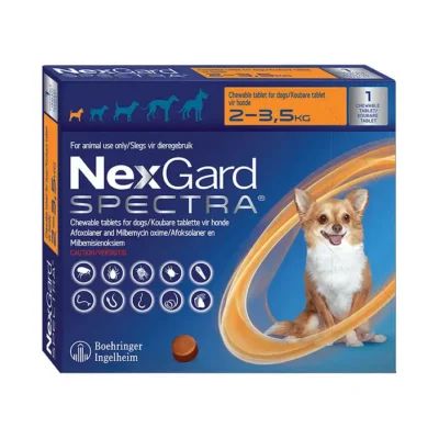 NEXGARD SPECTRA Orange Single chew, Toy 2-3.5kg