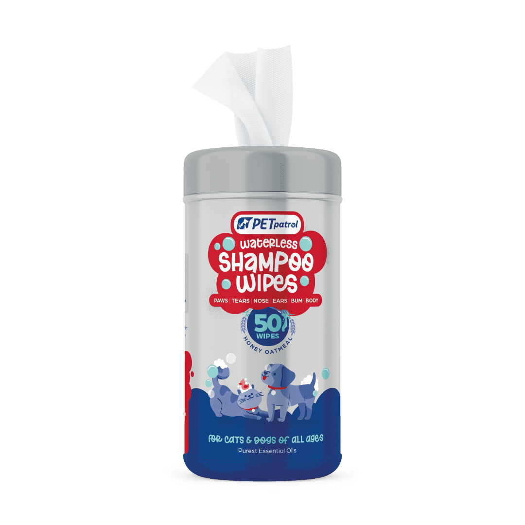 Pet Patrol Waterless Shampoo Wipes for Dogs & Cats