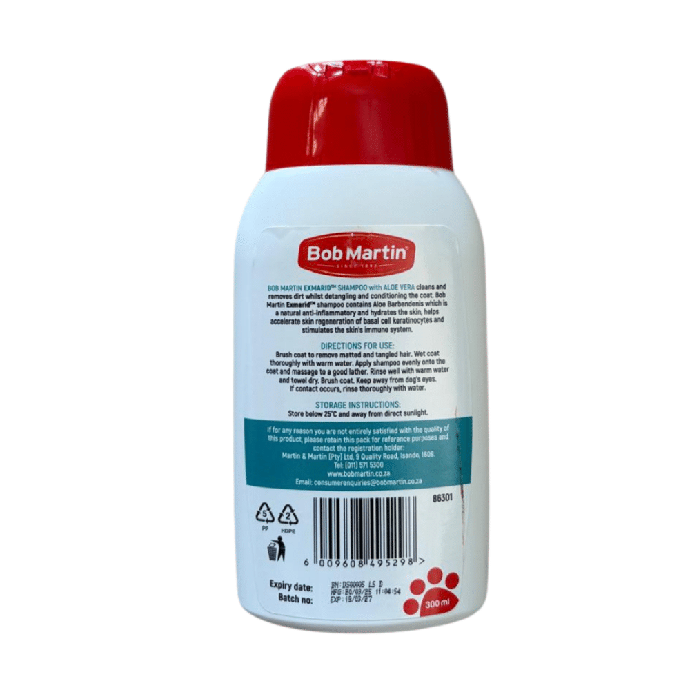 Bob Martin Dry Skin Shampoo with Exmarid Hydrating Complex (300ml)