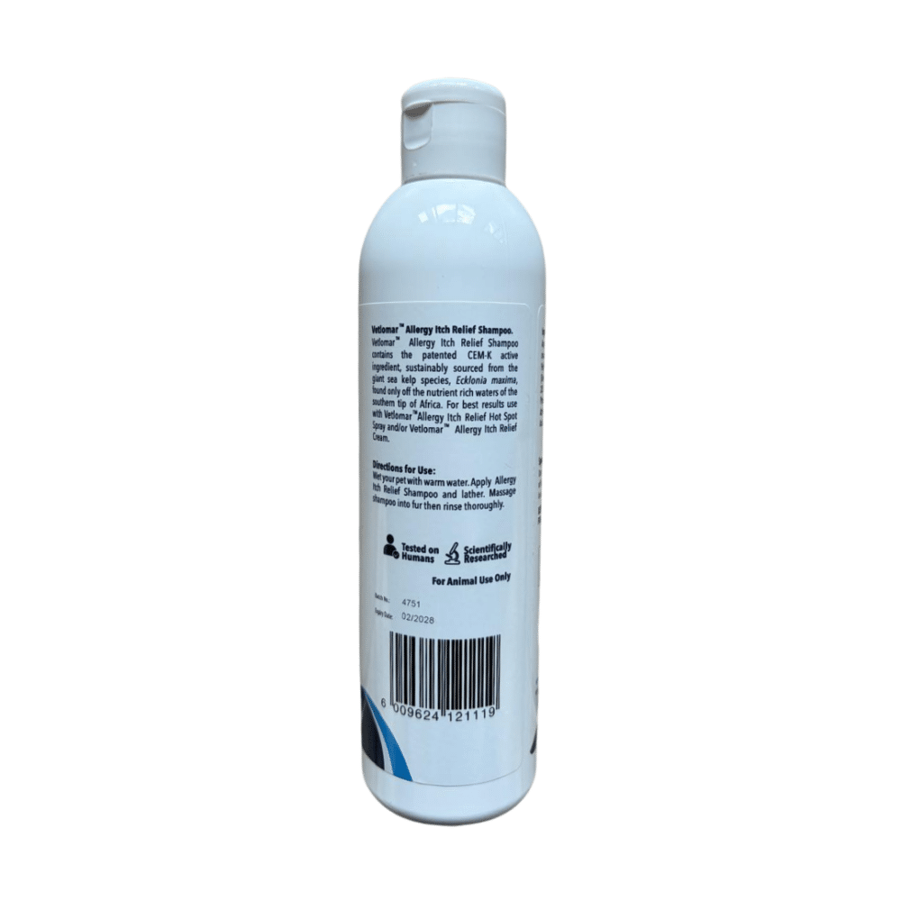 Vetlomar Allergy Itch Relief Shampoo for Dogs (250ml)