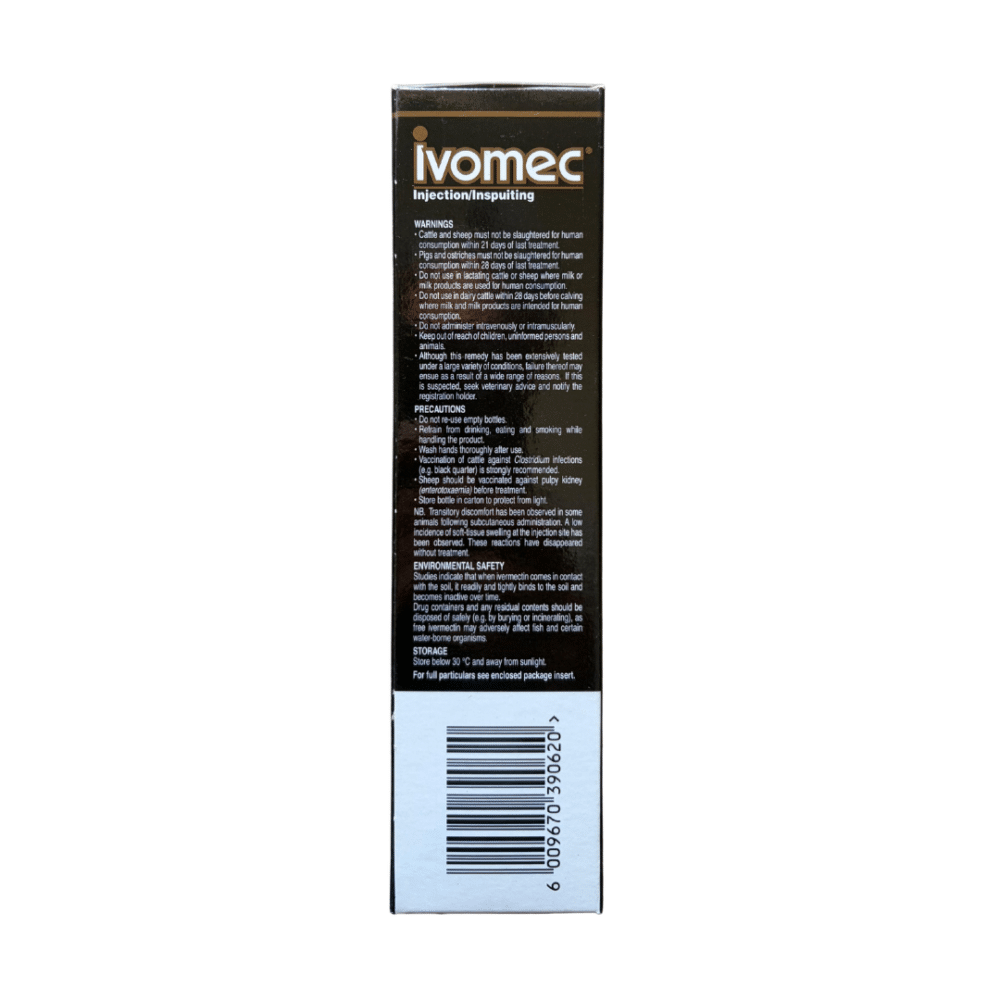 Ivomec 1% Injectable Antiparasitic for Cattle, Sheep, Pigs and Ostriches (200ml)