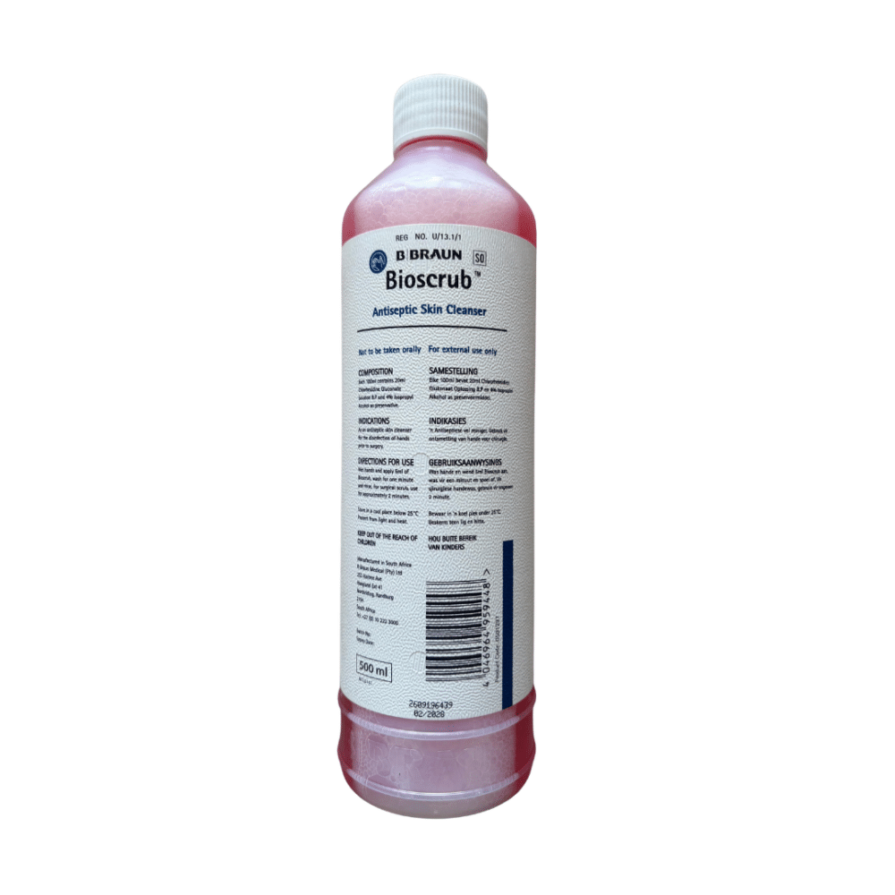 Bioscrub Antiseptic Skin Cleanser with no pump (500ml)