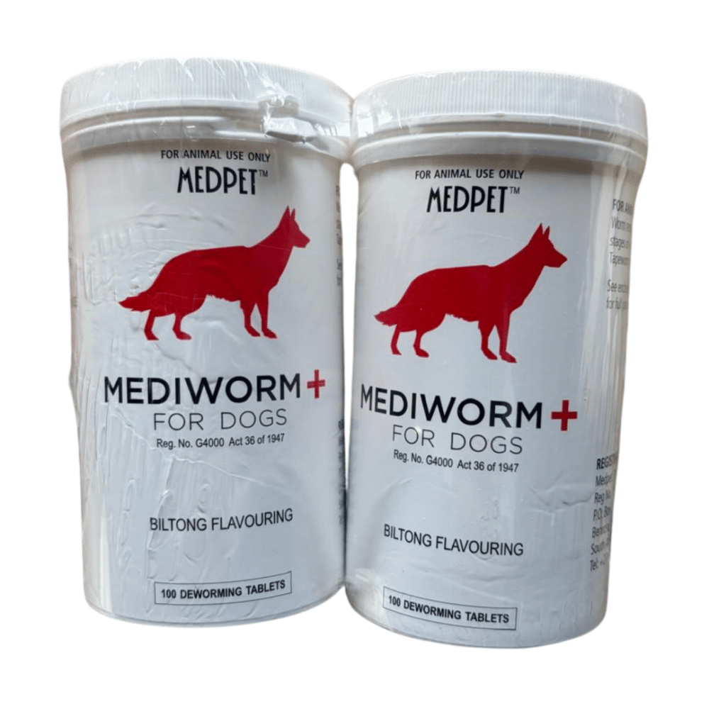 Mediworm-Plus Worm Remedy for Dogs (100 Tablets) 2 Pack